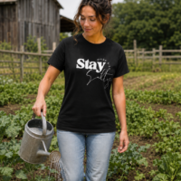 Stay Salty Women's Black T-Shirt
