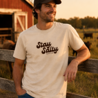 Stay Salty Men’s Stone T-Shirt | Premium Cotton