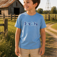 Stay Salty Kids' Light Blue T-Shirt | Premium Cotton